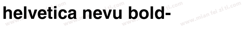 helvetica nevu bold字体转换